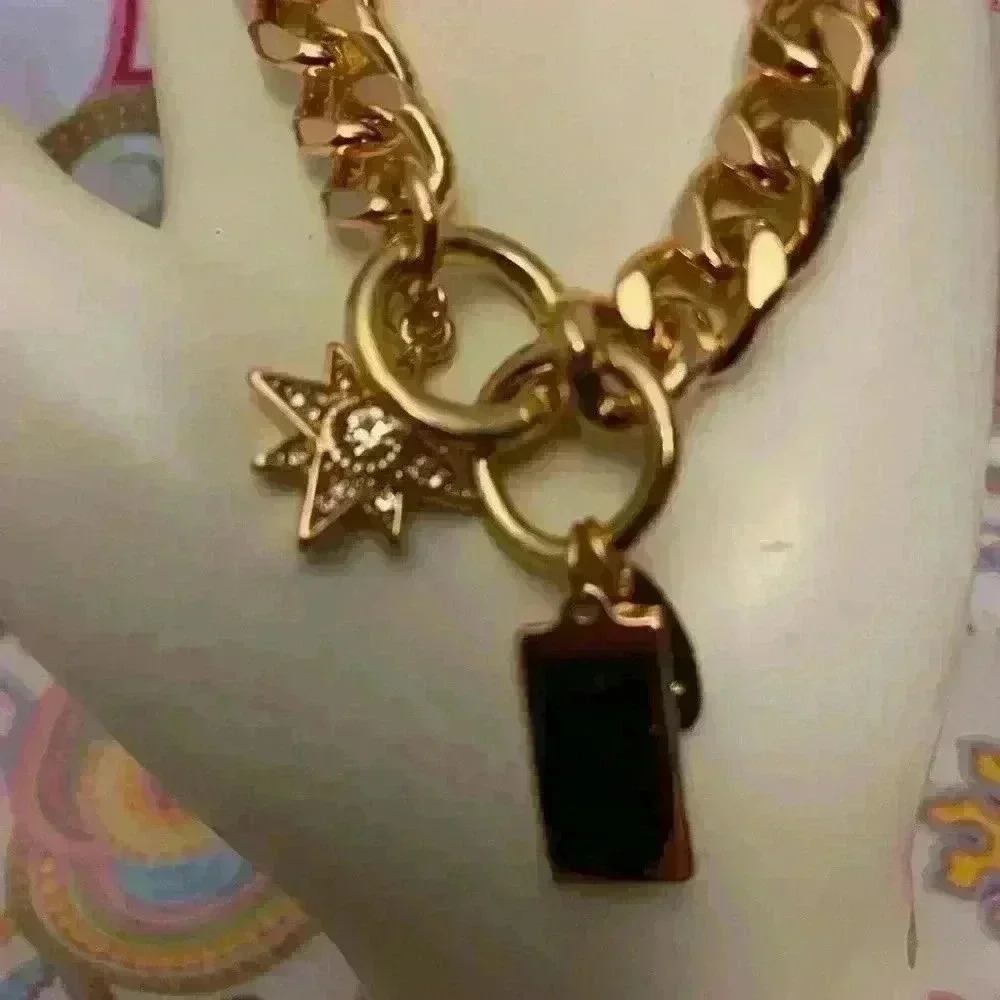 Ettika Starry Charms 14k Gold Plated Chain Link Bracelet With Extender Rings - Picture 3 of 7